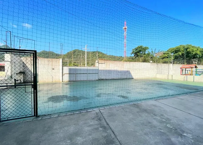 Apartamento Sun Way Ubatuba- com piscina, churrasqueira e play ground